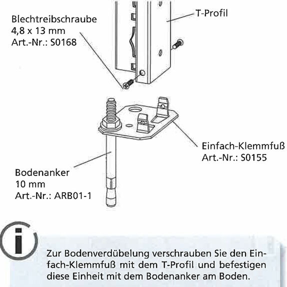 Bodenbefestigung